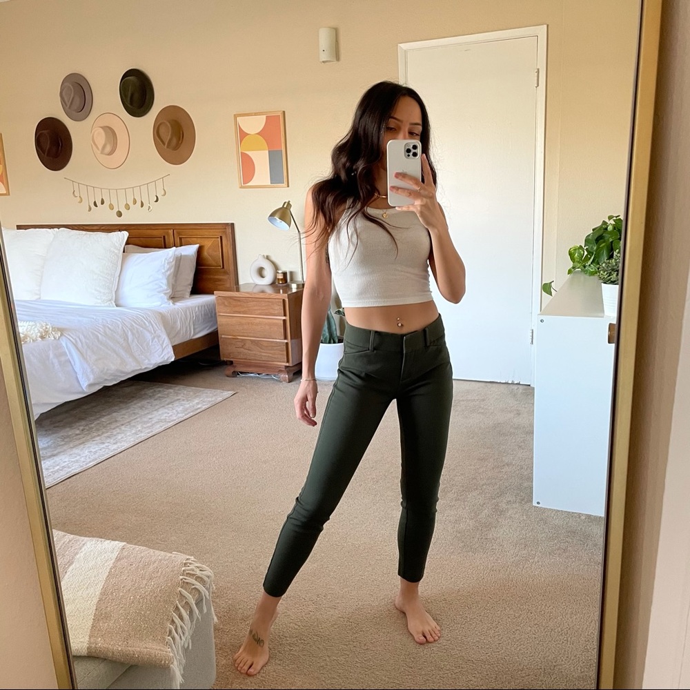 LOFT Petites Skinny Ankle Work Pants